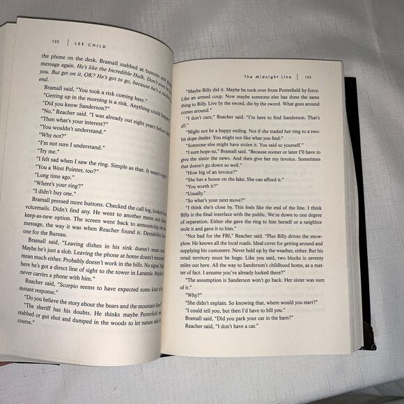 Lee Child Book Midnight Line Jack Reacher Novel Thriller Mystery Crime Detective - Picture 6 of 11